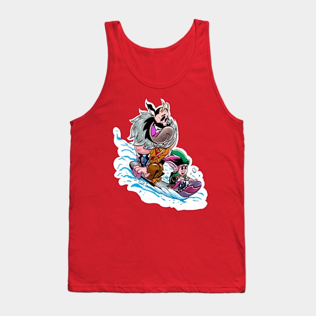 GRUMPUS and Kandi Snowboarding Tank Top by Biomek